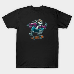 Skater Skeleton T-Shirt